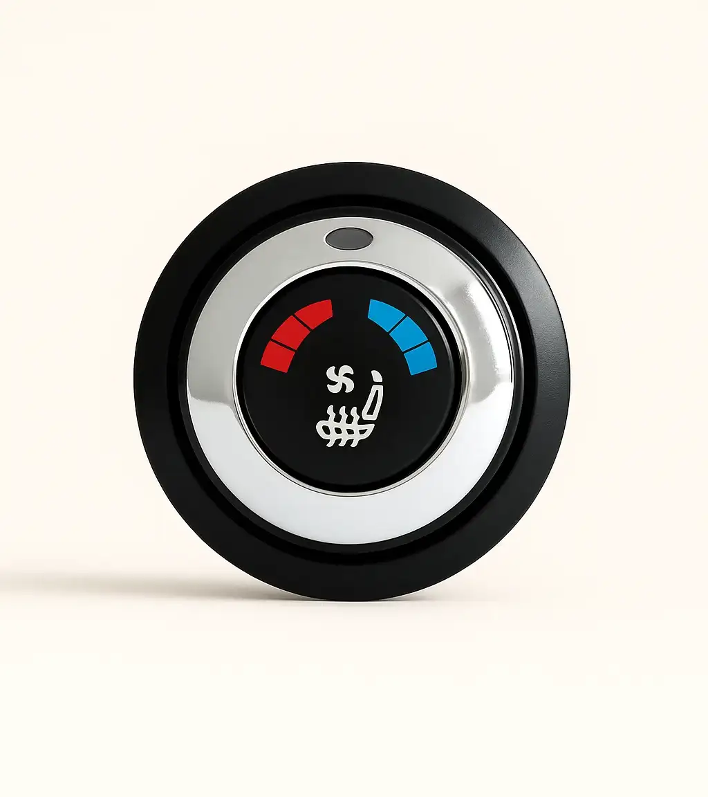 Universal Seat Heater & Ventilation Switch – Dual Function Rotary Knob | Lucky Driver Inc